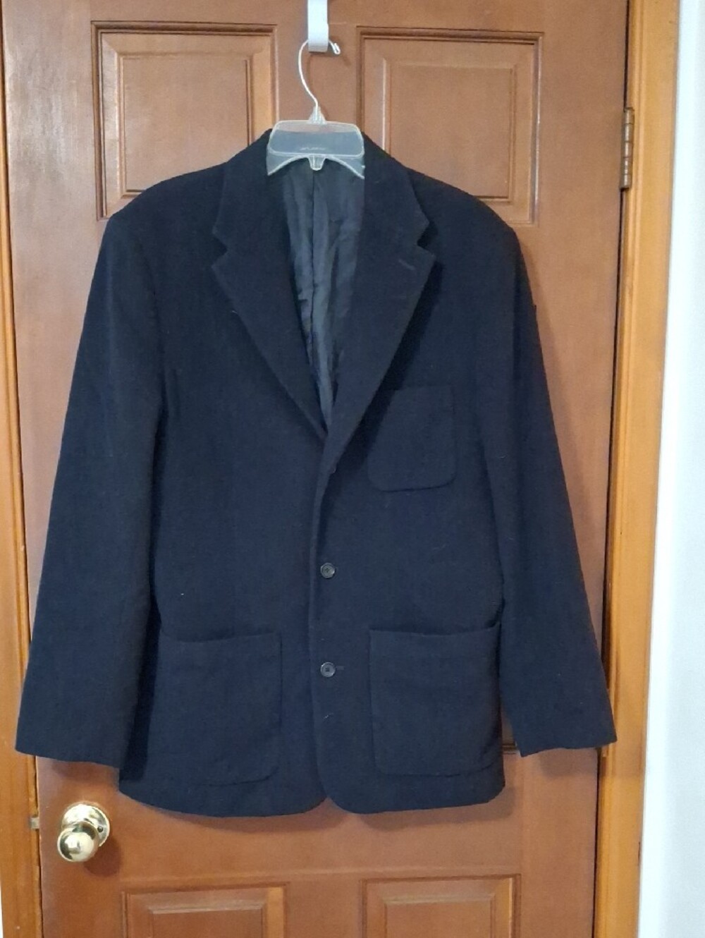 Gap Vintage Classic Blue 3 Button Wool Blend Blazer - Versatile Tailored Jacket